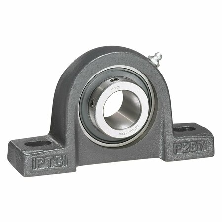 IPTCI Pillow Block Ball Bearing Mounted Unit, High Temperature, .875 in Bore, Set Screw Locking HUCP205-14